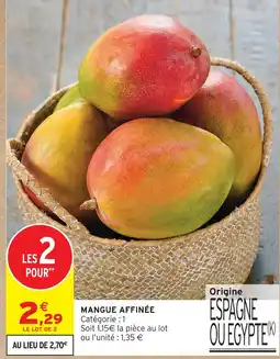 Intermarché Hyper Mangue affinée offre