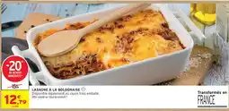 Intermarché Hyper Lasagne à la bolognaise offre