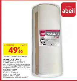 Intermarché Hyper Abeil matelas lune offre