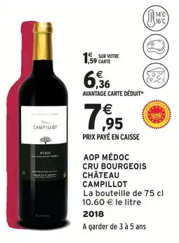 Intermarché Express Château campillot aop médoc cru bourgeois offre