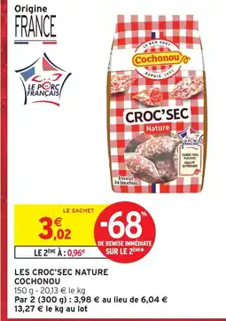Intermarché Hyper Cochonou croc'sec nature offre