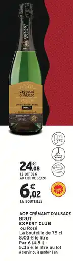 Intermarché Express Expert club crémant d'alsace brut offre