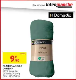 Intermarché Hyper Domedia plaid flanelle offre