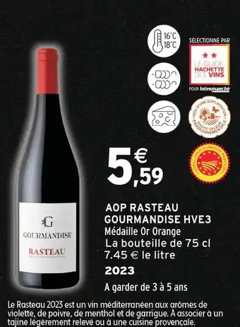 Gourmandise rasteau 2023