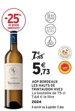 Intermarché Express Château remaury aop minervoix offre