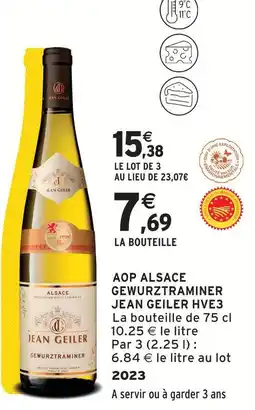 Intermarché Express Jean geiler aop alsace gewurztraminer offre