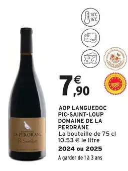 Intermarché Express Domaine de la perdrane aop languedoc pic-saint-loup offre