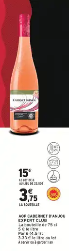 Intermarché Express Expert club aop cabernet d'anjou offre