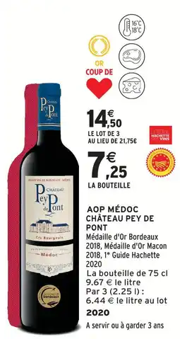 Intermarché Express Château pey de pont aop médoc offre