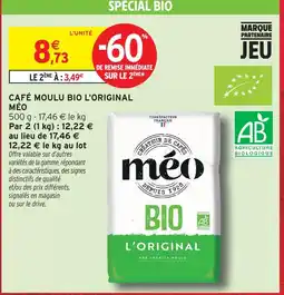 Intermarché Méo café moulu bio l'original offre