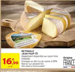 Intermarché Jean faup bethmale offre