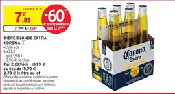 Intermarché Corona bière blonde extra offre
