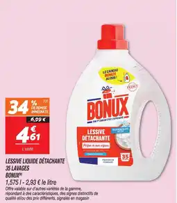 Netto Bonux lessive liquide détachante 35 lavages(b) offre