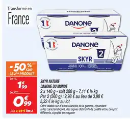 Netto Danone du monde skyr nature offre