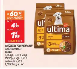 Netto Ultima croquettes pour petit chien adulte au poulet offre