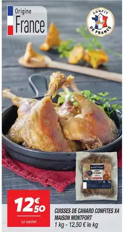 Netto Maison montfort cuisses de canard confites x4 offre