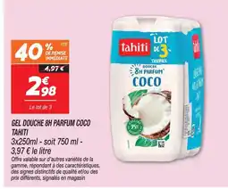 Netto Tahiti gel douche 8h parfum coco offre