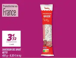 Netto Netto saucisson sec bridé offre