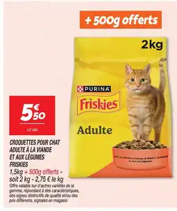 Netto Friskies croquettes pour chat adulte à la viande et aux légumes offre