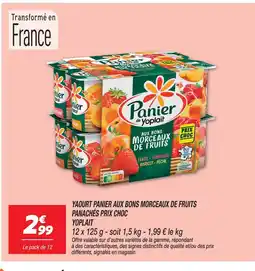 Netto Yoplait yaourt panier aux bons morceaux de fruits panachés prix choc offre