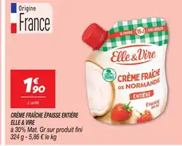 Netto Elle & vire crème fraîche épaisse entière offre