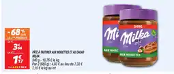 Netto Milka pâte à tartiner aux noisettes et au cacao offre