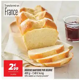 Netto Brioche nanterre pur beurre offre