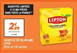 Netto Lipton sachets de thé yellow label offre