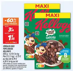 Netto Kellogg's céréales coco pops chocos offre