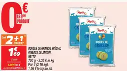 Netto Netto boules de graisse spécial oiseaux de jardin offre