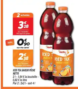 Netto Netto iced tea saveur pêche offre