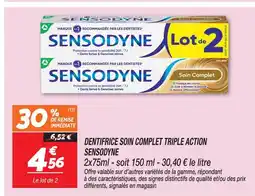Netto Sensodyne dentifrice soin complet triple action offre