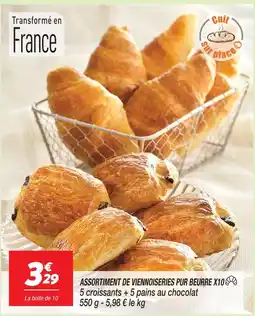 Netto Assortiment de viennoiseries pur beurre x10 offre