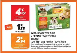 Netto Friskies pâtée en sauce pour chien à la viande et aux légumes offre