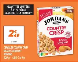 Netto Jordans céréales country crisp biscuit croquant offre