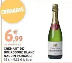 Intermarché Crémant de bourgogne blanc offre