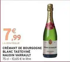 Intermarché Crémant de bourgogne blanc tastevine offre
