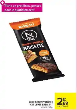 Carrefour Market Bosch - barre crispy protéinée nxt level basic-fit offre
