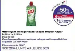 Monop' Ajax - nettoyant ménager multi-usages muguet offre