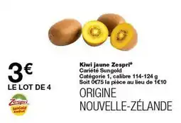 Monop' Zespri - kiwi jaune offre