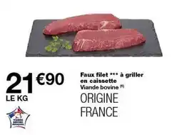 Monop' Faux filet a griller en caissette viande bovine offre