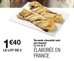 Monop' Torsade chocolat noir pur beurre offre