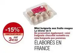 Monop' Mini beignets aux fruits rouges offre
