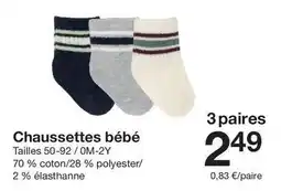 Zeeman Chaussettes bébé offre