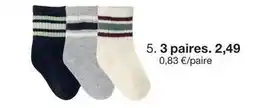 Zeeman 3 paires. 2.49 offre