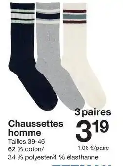 Zeeman Chaussettes homme offre