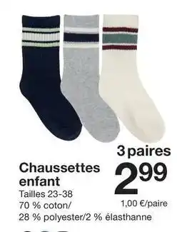 Zeeman Chaussettes enfant offre