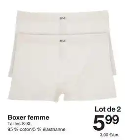 Zeeman Boxer femme offre