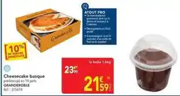 METRO Cheesecake basque offre