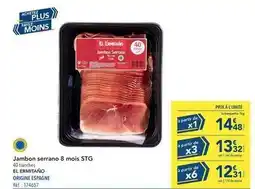 METRO Jambon serrano 8 mois stg offre